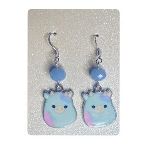 Squishmallows Hand Crafted Cow Earrings